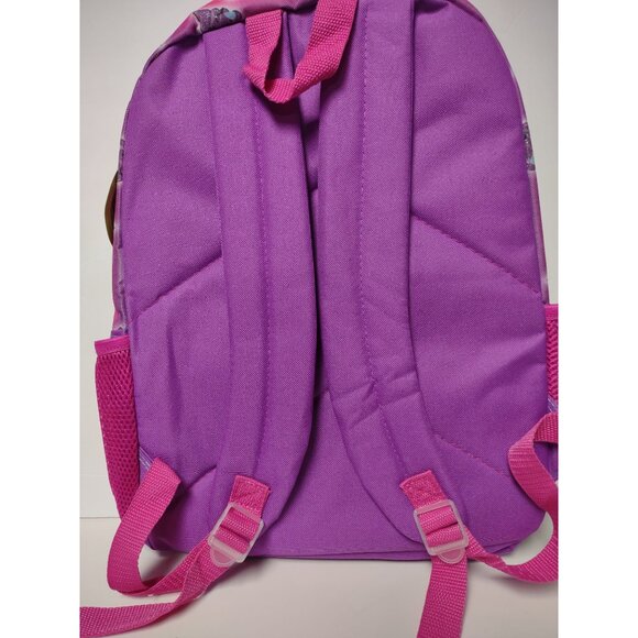 Rainbow Poop Emoji Backpack With Furry Heart Pocket For Kids - Picture 10 of 10